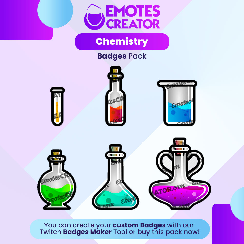 Chemistry Badges Pack - Emotes Creator