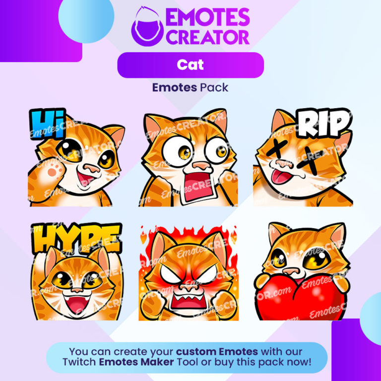 Cat Emotes&Badges Bundle - Emotes Creator