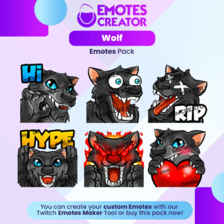 Wolf Emotes&Badges Bundle - Emotes Creator