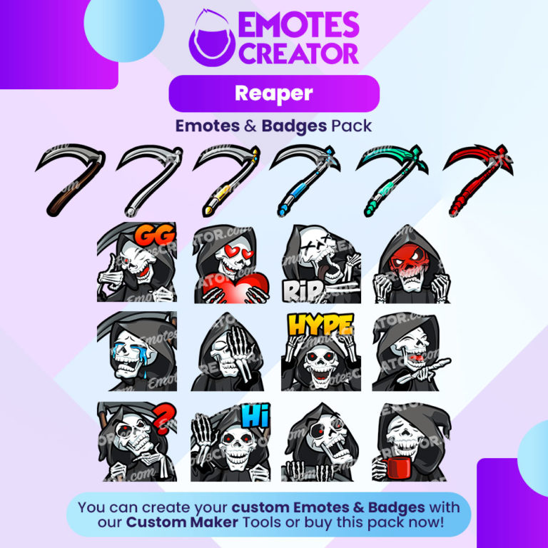 Skull Emotes Pack - Emotes Creator