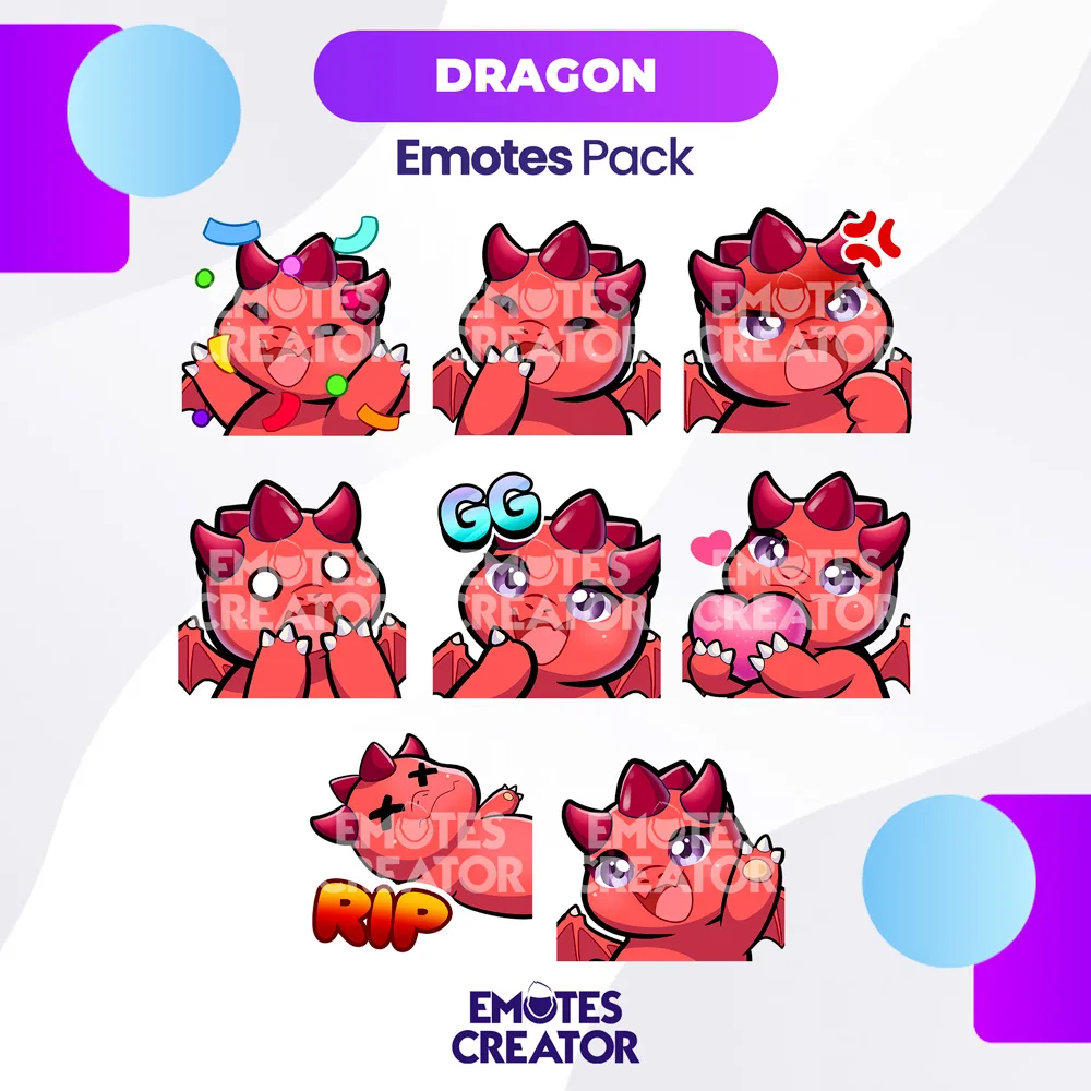 Dragon Animated Twitch Emotes - Emotes Creator